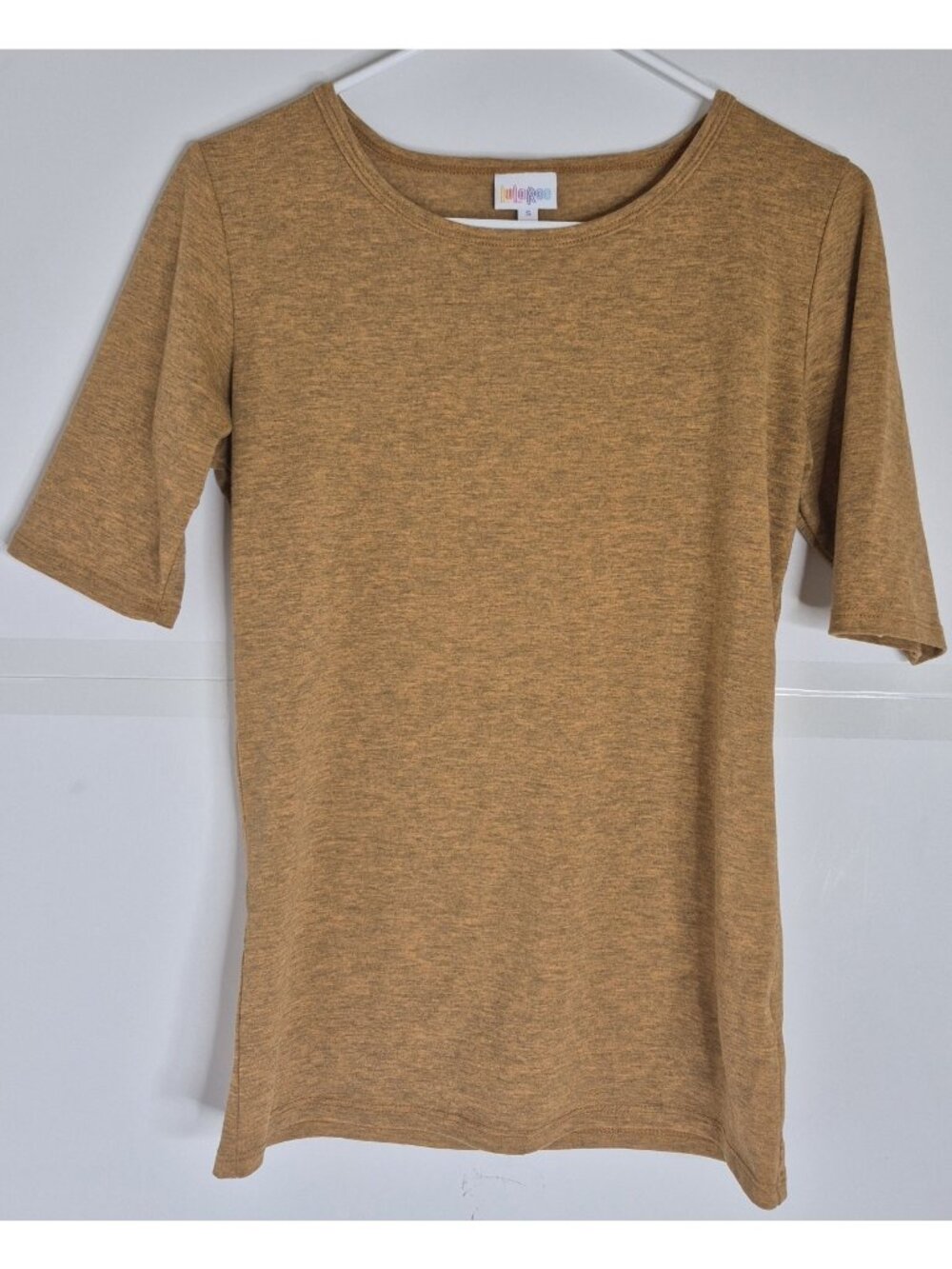 Lularoe Simply Comfortable Short Sleeve Heathered Sienna T-shirt Women's Size S